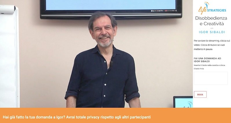 Igor Sibaldi seminario Disobbedienza e Creatività
